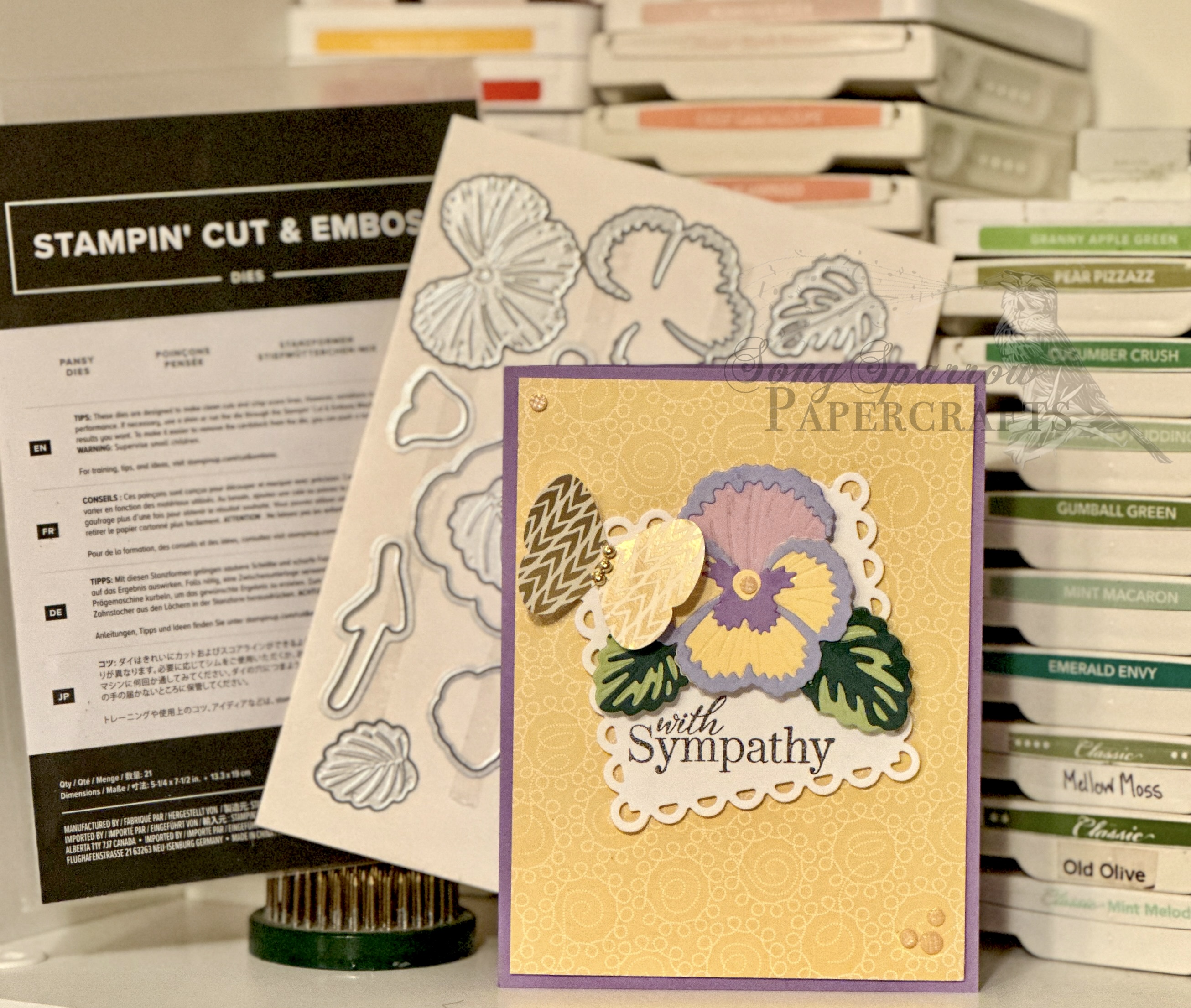 Pansy Paper Piecing – Song Sparrow Papercrafts